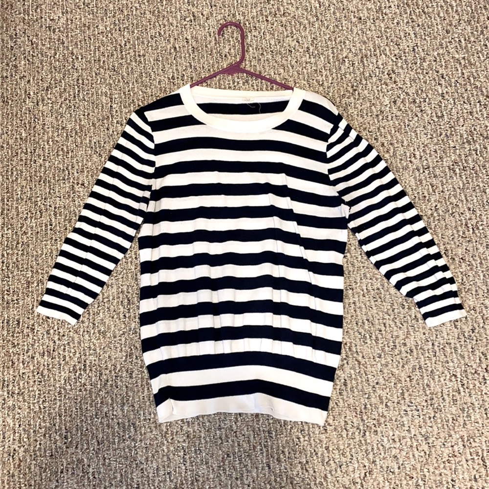 Jcrew size large nautical striped sweater